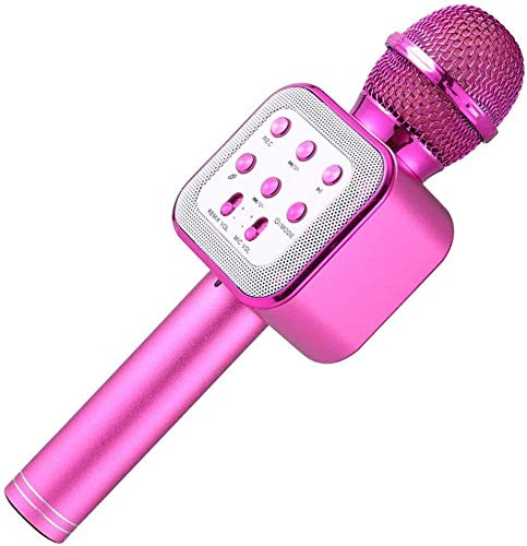 Karaoke-mikrofon med Bluetooth, Rosa i gruppen Elektronikk / Lyd & Bilde / Håndholdte mikrofoner hos TP E-commerce Nordic AB (38-83813)
