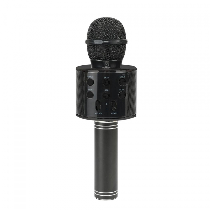 Karaoke-mikrofon med Bluetooth, Svart i gruppen Elektronikk / Lyd & Bilde / Håndholdte mikrofoner hos TP E-commerce Nordic AB (38-83816)