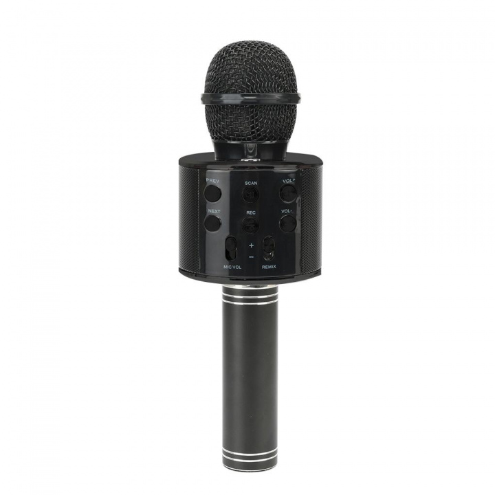 Karaokemikrofon med Bluetooth, Svart i gruppen Elektronikk / Lyd & Bilde / Håndholdte mikrofoner hos TP E-commerce Nordic AB (38-83816)