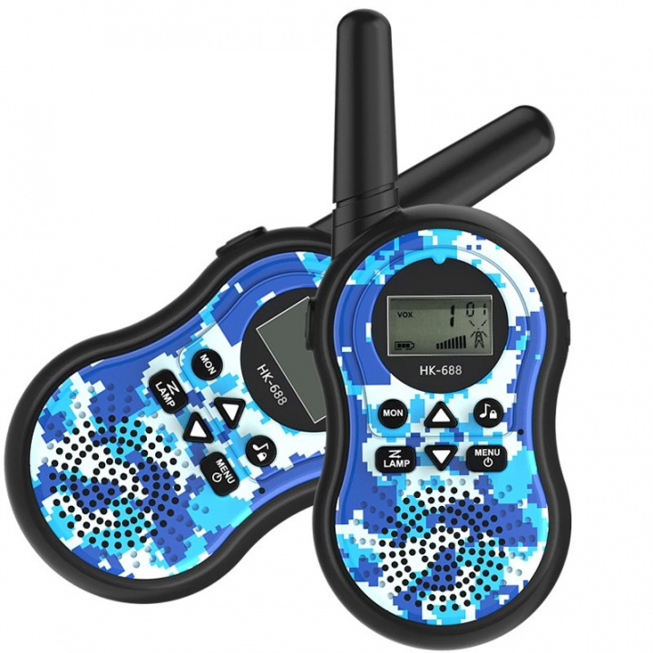 Walkie-talkie for barn i 2-pakning, kamuflasje i gruppen LEKER, BARN OG BABY / Leker / Leksaker hos TP E-commerce Nordic AB (38-83848)