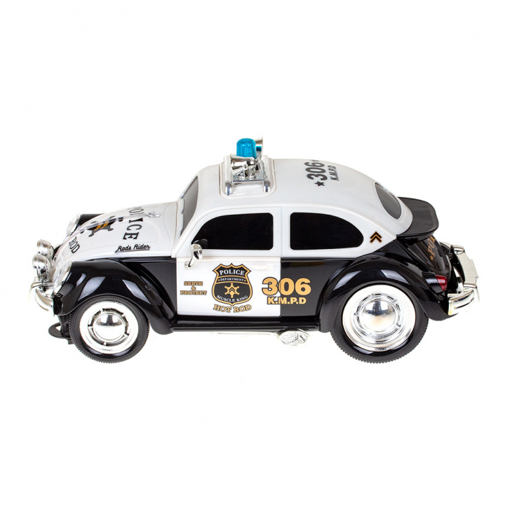 RC Hot Roadster Police Patrol, radiostyrt bil i gruppen LEKER, BARN OG BABY / Radiostyrt / Radiostyrte biler hos TP E-commerce Nordic AB (38-83922)