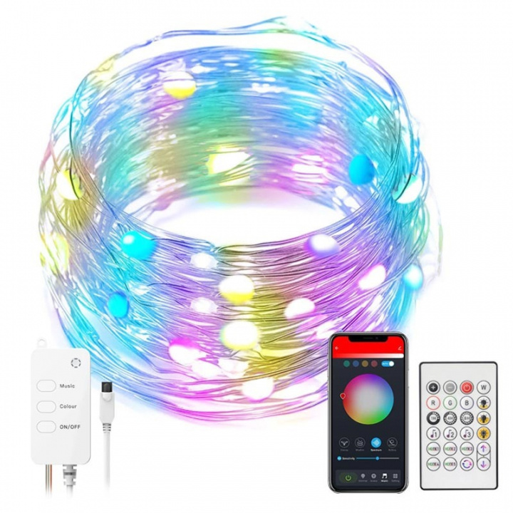 Smart Lyslenke RGB, 10m i gruppen HJEM, HUS OG HAGE / Smarthus / Smart belysning hos TP E-commerce Nordic AB (38-83931)