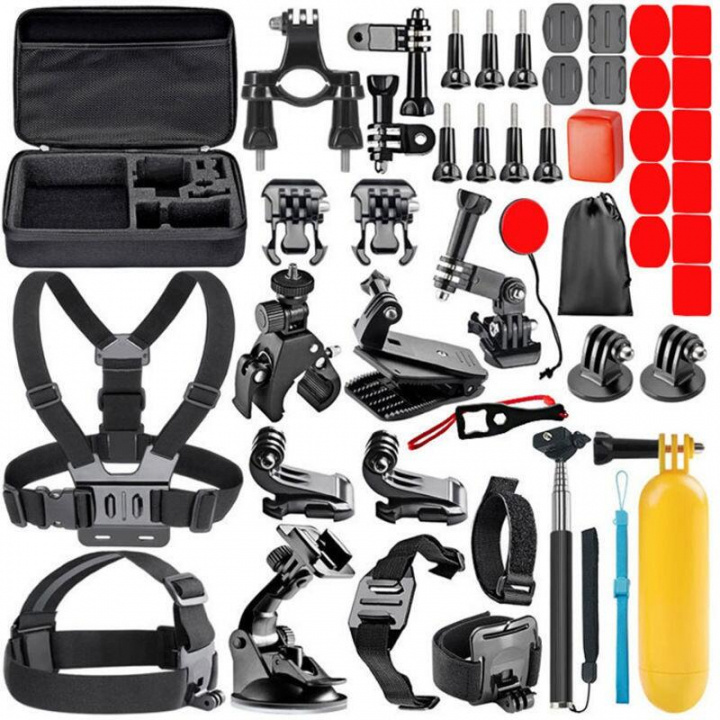 Tilbehørssett 44-i-1 for Gopro Hero i gruppen SPORT, FRITID & HOBBY / Action kameraer og tilbehør / Tilbehør til actionkamera hos TP E-commerce Nordic AB (38-83958)