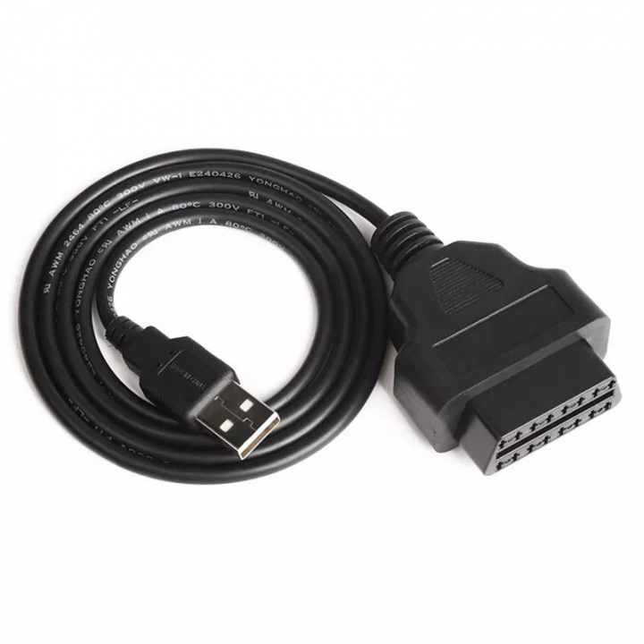 OBD til USB-kabel for bil, 1 m i gruppen Bil / Bildiagnostikk / Kabler og tilbehør hos TP E-commerce Nordic AB (38-84002)