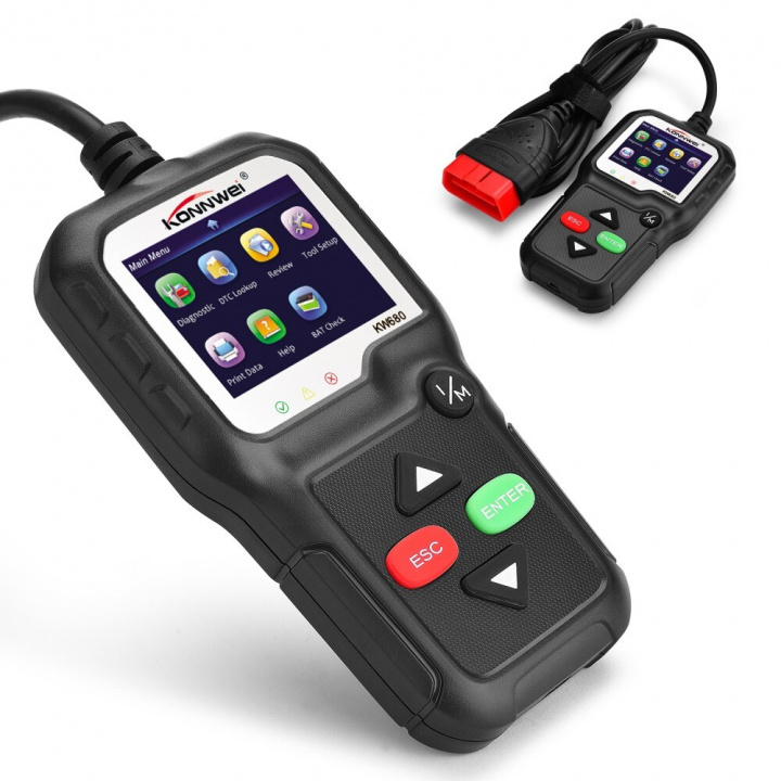 Konnwei diagnoseverktøy med OBD2 feilkodeskanner i gruppen Bil / Bildiagnostikk / Feilkodeleser hos TP E-commerce Nordic AB (38-84012)