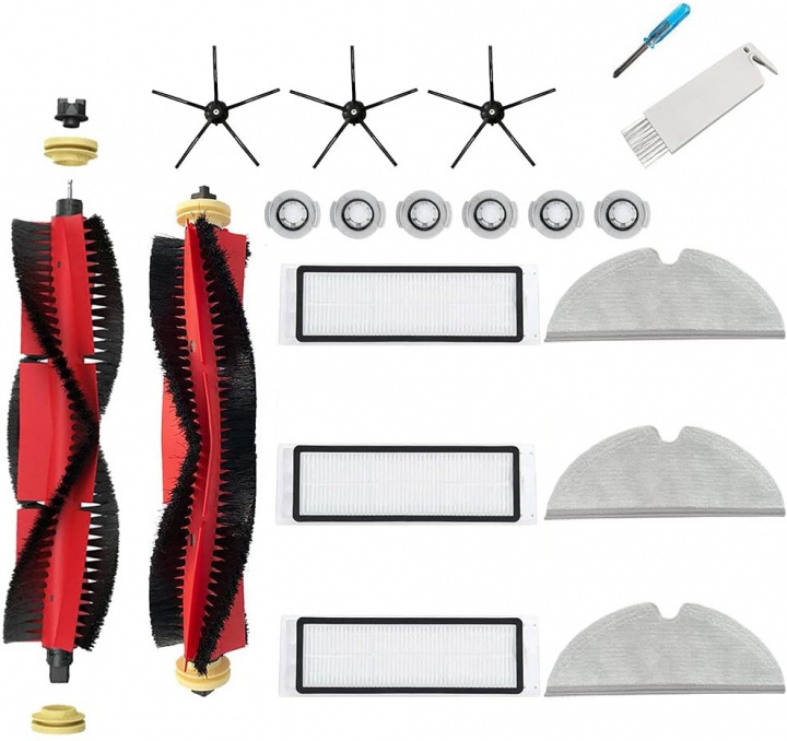 Reservedelssett for Xiaomi robotstøvsuger i gruppen HJEM, HUS OG HAGE / Rengjøringsprodukter / Støvsugere og tilbehør / Tilbehør / Reservedeler til robotstøvsugere hos TP E-commerce Nordic AB (38-84096)