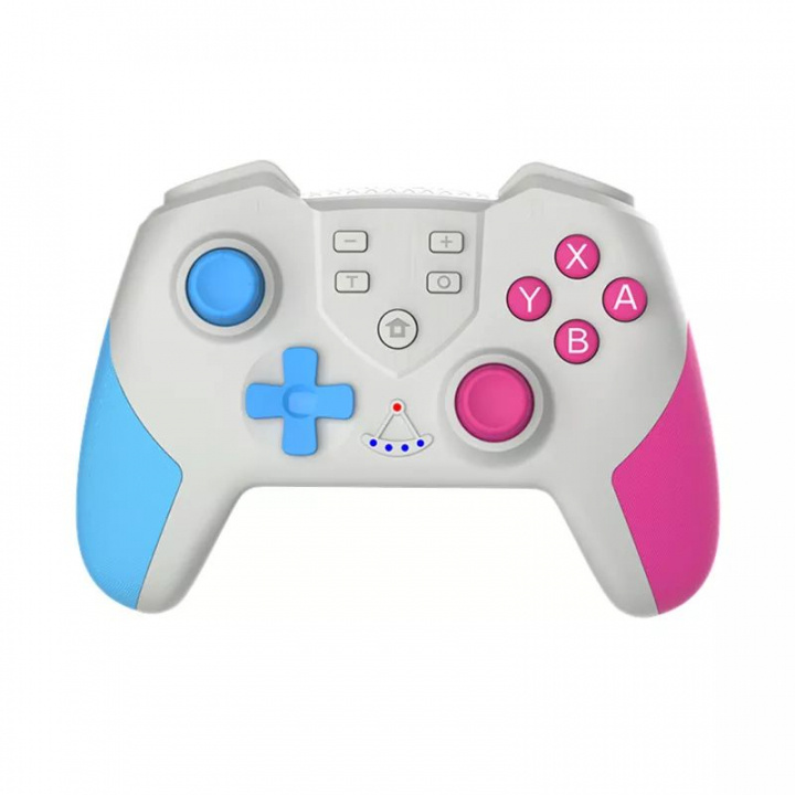Trådløs Pro-kontroller for Nintendo Switch, hvit/blå/rosa i gruppen Elektronikk / TV-spill & tilbehør / Nintendo Switch / Tilbehør hos TP E-commerce Nordic AB (38-84156)