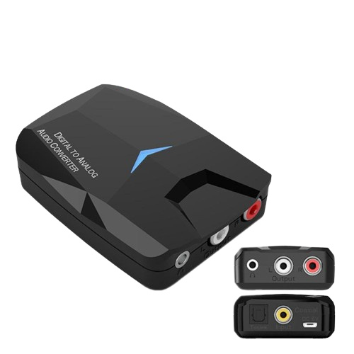 2-i-1-adapter - Optisk/koaksial til RCA og 3,5 mm, Bluetooth. i gruppen Elektronikk / Kabler og adaptere / RCA / Adaptere hos TP E-commerce Nordic AB (38-84194)