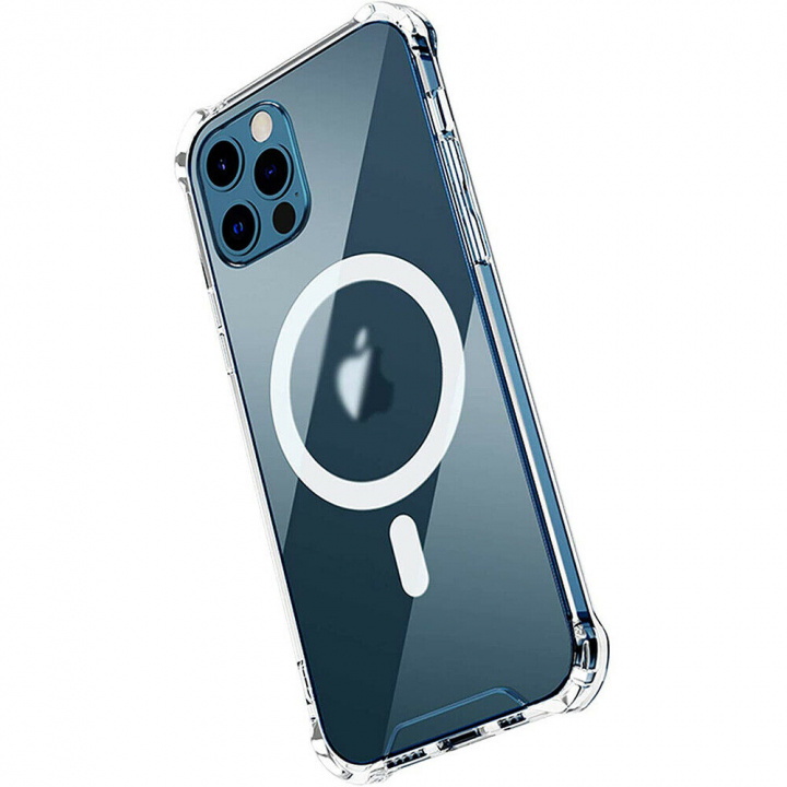 Gjennomsiktig etui med støtte for magnetisk lading, iPhone 15 Pro i gruppen SMARTTELEFON & NETTBRETT / Mobilbeskyttelse / Apple / iPhone 15 hos TP E-commerce Nordic AB (38-84288)
