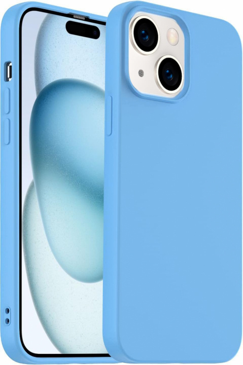 Silikonetui til iPhone 15, blå i gruppen SMARTTELEFON & NETTBRETT / Mobilbeskyttelse / Apple / iPhone 15 hos TP E-commerce Nordic AB (38-84310)