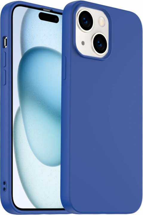Silikonetui til iPhone 15 Pro Max, blå i gruppen SMARTTELEFON & NETTBRETT / Mobilbeskyttelse / Apple / iPhone 15 hos TP E-commerce Nordic AB (38-84335)