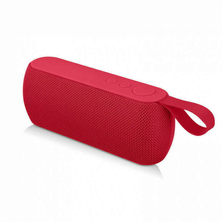 Q106 Trådløs høyttaler, Bluetooth, USB, rød i gruppen Elektronikk / Lyd & Bilde / Høyttalere & tilbehør / Bluetooth-høyttalere / Bærbare høyttalere hos TP E-commerce Nordic AB (38-84344)