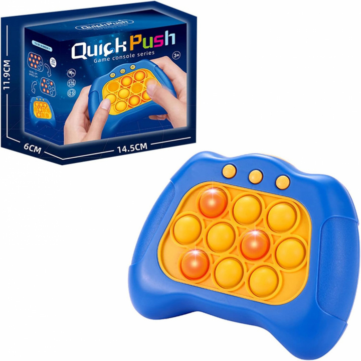 Quick Push Pop it-leke, blå i gruppen LEKER, BARN OG BABY / Leker / Fidget Spinners hos TP E-commerce Nordic AB (38-84346)