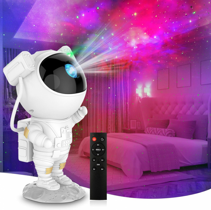 Astronaut-stjerneprojektor i gruppen Elektronikk / Lys / Nattlamper hos TP E-commerce Nordic AB (38-84402)