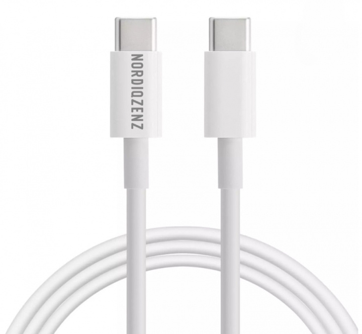 NORDIQZENZ 60 W USB-kabel Type-C til USB-C, 3 m, hvit i gruppen Datautstyr / Kabler og adaptere / USB / USB-C hos TP E-commerce Nordic AB (38-84422)