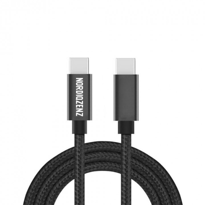 NORDIQZENZ 60 W flettet USB-kabel Type-C til Type-C, 50 cm i gruppen Datautstyr / Kabler og adaptere / USB / USB-C hos TP E-commerce Nordic AB (38-84467)