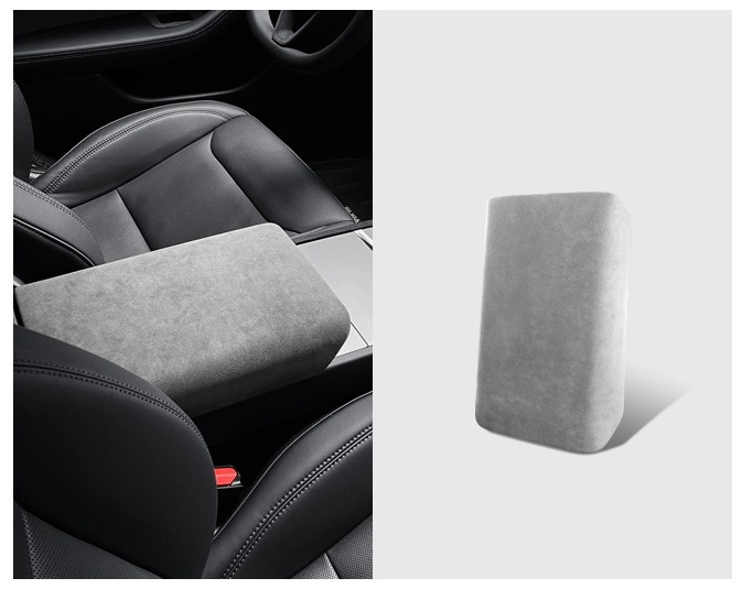 Armlenetrekk for Tesla Model 3 & Y, Lysegrå i gruppen Bil / Tilbehør / Accessories / Annet biltilbehør hos TP E-commerce Nordic AB (38-84481)