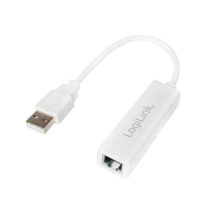 LogiLink USB 2.0 -> RJ45 Fast Ethernet i gruppen Datautstyr / Kabler og adaptere / Nettverk / Adaptere og koblinger hos TP E-commerce Nordic AB (38-84865)