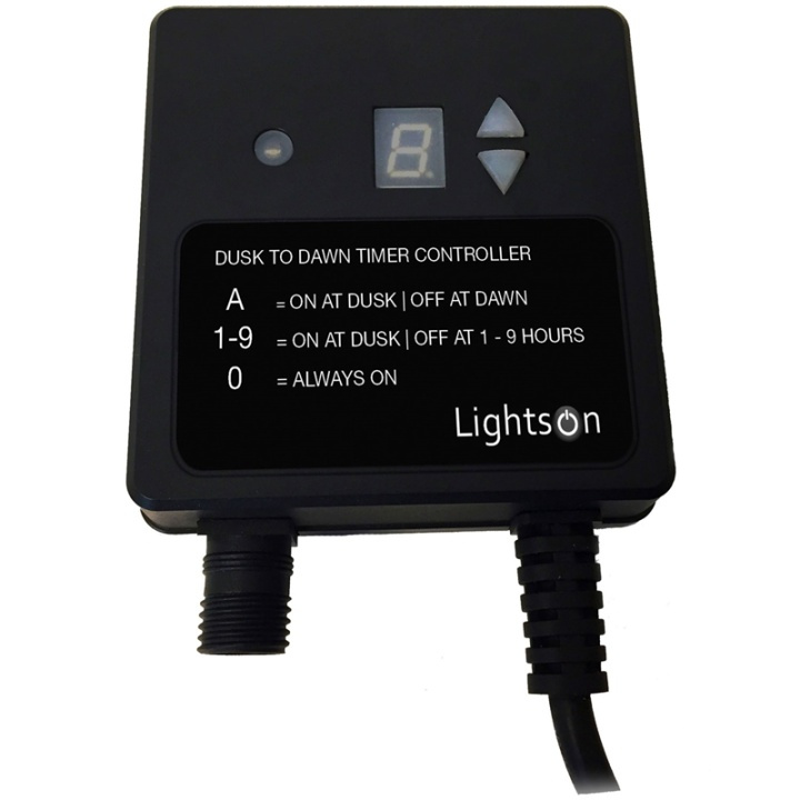 LightsOn Lyssensor/timer maks 150W IP44 i gruppen HJEM, HUS OG HAGE / El og belysning / Elinstallasjon / Tilbehør hos TP E-commerce Nordic AB (38-84918)