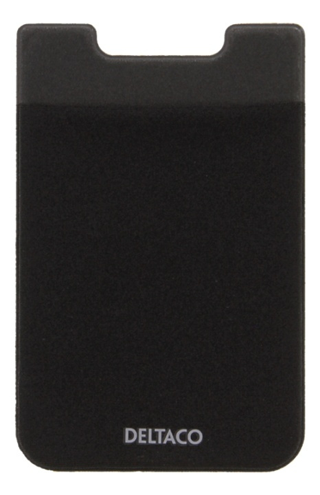 DELTACO Adhesive credit card holder, 3M adhesive, black i gruppen SPORT, FRITID & HOBBY / Morsomme produkter / Smarte produkter hos TP E-commerce Nordic AB (38-85554)