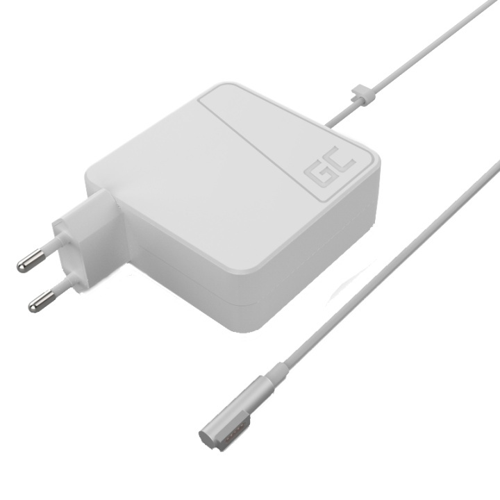 Green Cell Lader for Apple Macbook 60W 16,5V 3,65A (Magsafe-plugg) i gruppen Datautstyr / Bærbare datamaskiner og tilbehør / Lader / Vegglader / Apple hos TP E-commerce Nordic AB (38-85793)