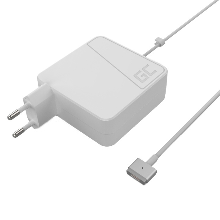 Green Cell Charger for Apple Macbook 60W 16.5V 3.65A (plug Magsafe 2) i gruppen Datautstyr / Bærbare datamaskiner og tilbehør / Lader / Vegglader / Apple hos TP E-commerce Nordic AB (38-85796)