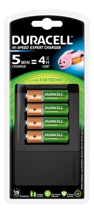 Duracell Expert Charger 15Min AA/AAA+4xRecharge Plus AA i gruppen Elektronikk / Batterier & Ladere / Batterilader hos TP E-commerce Nordic AB (38-85813)