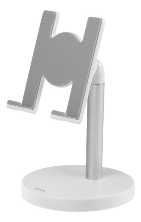 Skrivebordsholder for telefon og nettbrett, hvit i gruppen SMARTTELEFON & NETTBRETT / Annet tilbehør / Dokking, stativ & holdere hos TP E-commerce Nordic AB (38-85832)