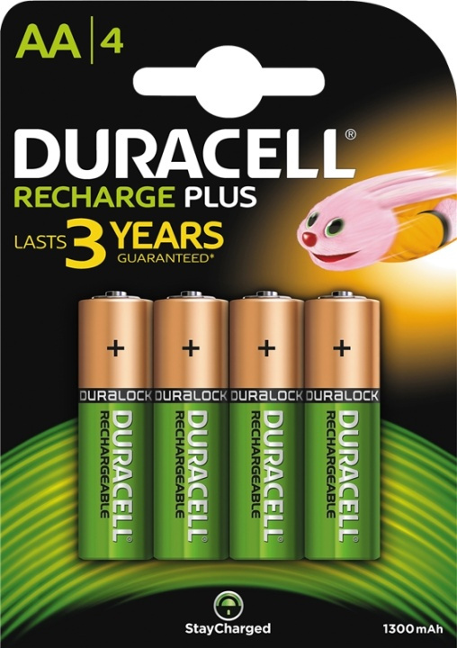 Recharge Plus AA 1300mAh Batteries, 4pk i gruppen Elektronikk / Batterier & Ladere / Oppladbare batterier / AA hos TP E-commerce Nordic AB (38-85838)