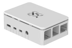OKdo Raspberry Pi 4 standardkoffert, 3-delt design, hvit i gruppen Datautstyr / PC-Komponenter / Raspberry Pi hos TP E-commerce Nordic AB (38-85860)