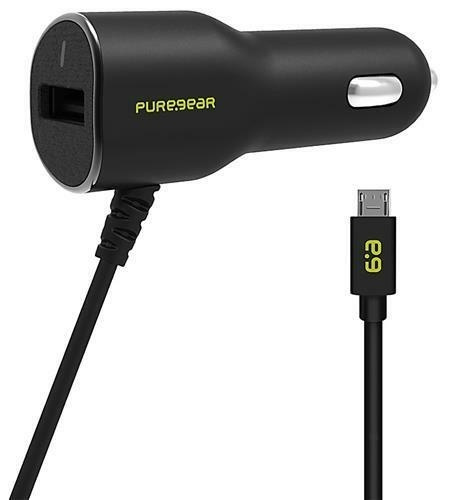 Pure Gear billader 3,4A Micro-USB, svart i gruppen SMARTTELEFON & NETTBRETT / Ladere og Kabler / Billader / Billader microUSB hos TP E-commerce Nordic AB (38-86047)
