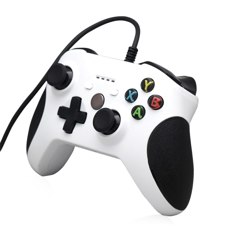Trådad handkontroll till Xbox One/One S/One X, Vit i gruppen Elektronikk / TV-spill & tilbehør / Xbox One hos TP E-commerce Nordic AB (38-86073)