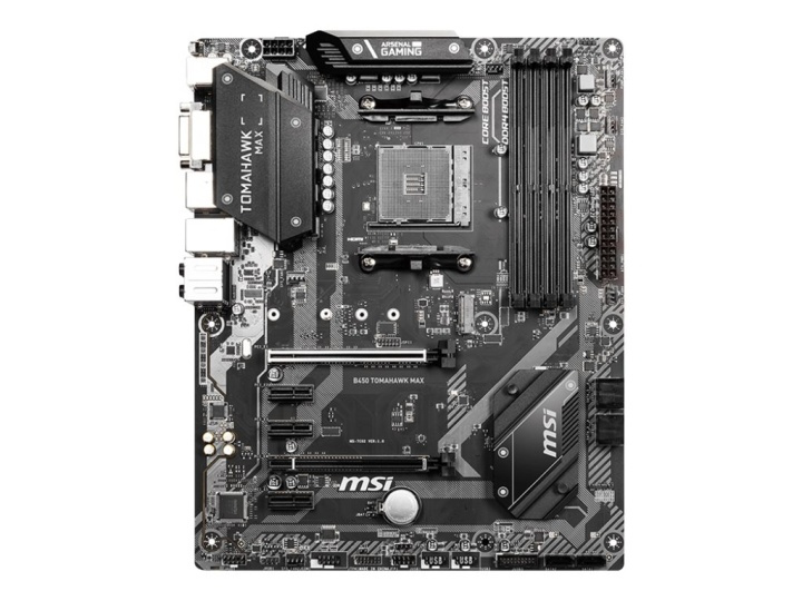 MSI B450 TOMAHAWK MAX ATX AM4 AMD B450 i gruppen Datautstyr / PC-Komponenter / Hovedkort hos TP E-commerce Nordic AB (38-86213)