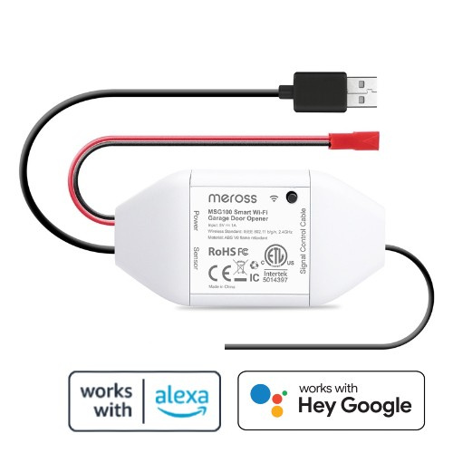 Meross MSG100 smartadapter - gjør din gamle garasjeport smart i gruppen HJEM, HUS OG HAGE / Smarthus / Smarthussystemer hos TP E-commerce Nordic AB (38-86518)