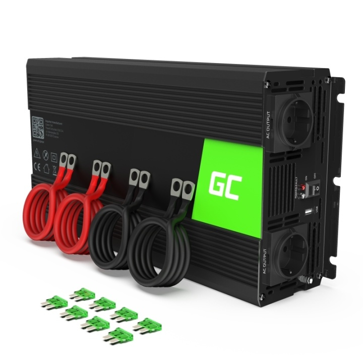 Green Cell Strømomformer for bil, 12V til 230V 2000W/4000W i gruppen HJEM, HUS OG HAGE / El og belysning / Spenningsomformer hos TP E-commerce Nordic AB (38-86539)
