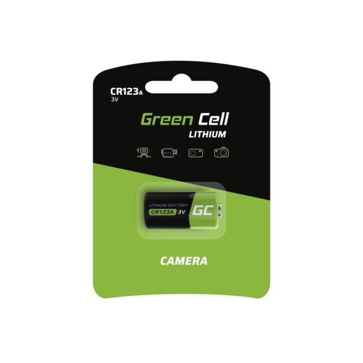 Green Cell CR123A Lithium batteri 3V 1400mAh i gruppen Elektronikk / Batterier & Ladere / Batterier / Andre hos TP E-commerce Nordic AB (38-86542)