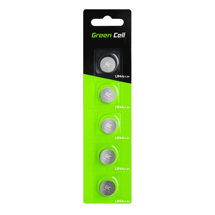 Green Cell LR44 alkalisk batteri 5x 1,5V i gruppen Elektronikk / Batterier & Ladere / Batterier / knappcelle hos TP E-commerce Nordic AB (38-86545)