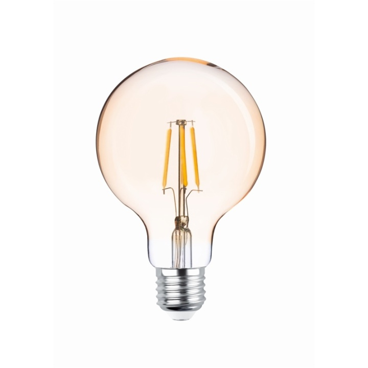 Forever Light Retro LED-lampa med filament Guld, E27 4W 2200K 400lm i gruppen Elektronikk / Lys / LED-lys hos TP E-commerce Nordic AB (38-86594)