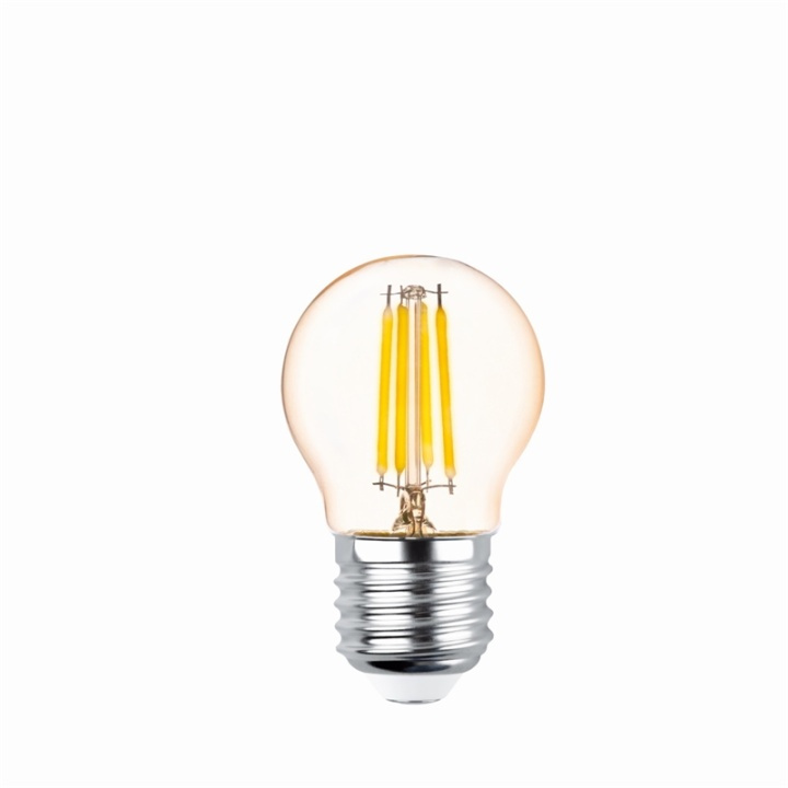Forever Light Retro LED-pære med glødetråd Gull, E27 G45 4W 2200K 400lm i gruppen Elektronikk / Lys / LED-lys hos TP E-commerce Nordic AB (38-86602)