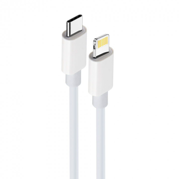 Maxlife MXUC-05 Power Direct USB-C til Lightning-kabel 1,0 m 20W, hvit i gruppen SMARTTELEFON & NETTBRETT / Ladere og Kabler / Kabler / Kabler type C hos TP E-commerce Nordic AB (38-86696)