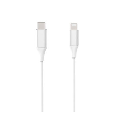 USB-C til lynrask ladekabel, 1m, 25W i gruppen SMARTTELEFON & NETTBRETT / Ladere og Kabler / Kabler / Kabler type C hos TP E-commerce Nordic AB (38-86729)