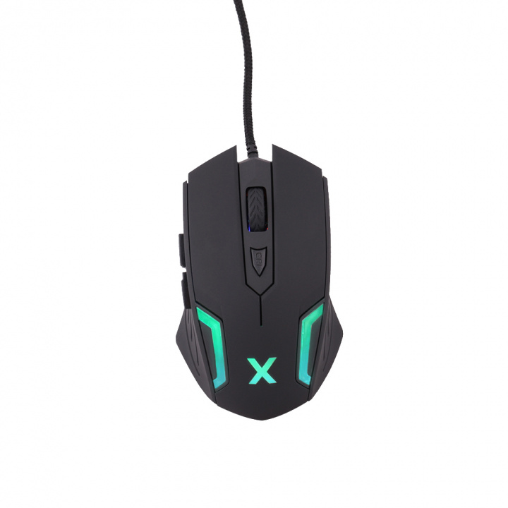 Maxlife Spillmus MXGM-300 Mus 800/1000/1600/2400 DPI 1,8 m svart i gruppen Datautstyr / GAMING / Mus hos TP E-commerce Nordic AB (38-86860)