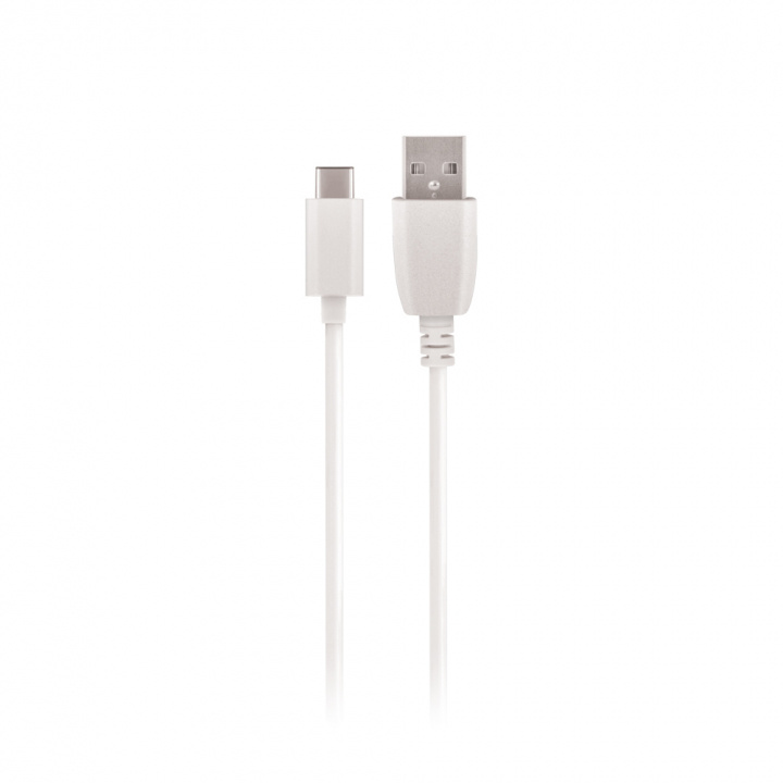 Maxlife-kabel USB - USB-C 2,0 m 2A, hvit i gruppen Datautstyr / Kabler og adaptere / USB / USB-C hos TP E-commerce Nordic AB (38-86905)