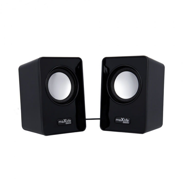 Maxlife Home Office MXHS-01 datamaskinhøyttaler 2x3W 1,10 m, svart i gruppen Datautstyr / Datamaskin Tilbehør / Høyttaler hos TP E-commerce Nordic AB (38-86910)