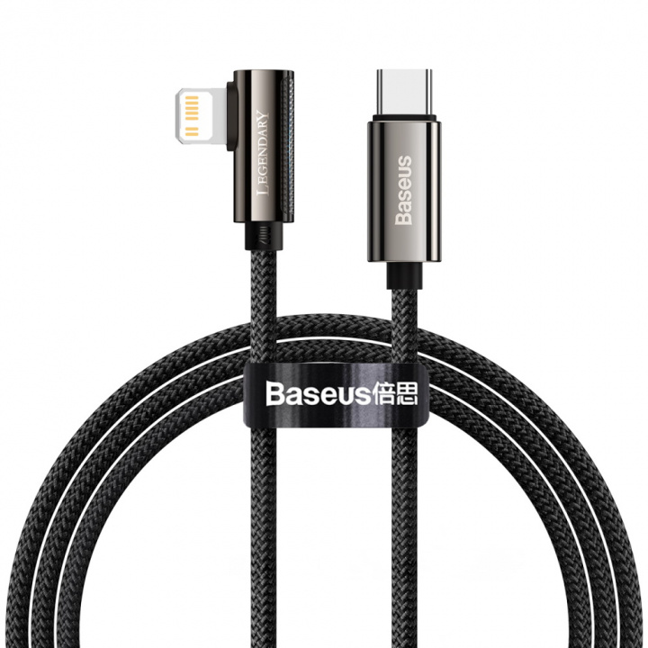 Baseus cable Legend PD USB-C - Lightning 1,0m 20W, Black i gruppen SMARTTELEFON & NETTBRETT / Ladere og Kabler / Kabler / Kabler Lightning hos TP E-commerce Nordic AB (38-86915)