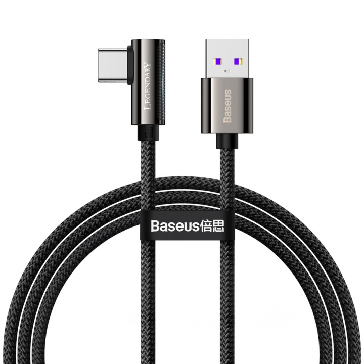 Baseus cable Legend USB - USB-C 1,0m 66W, Black i gruppen SMARTTELEFON & NETTBRETT / Ladere og Kabler / Kabler / Kabler Lightning hos TP E-commerce Nordic AB (38-86921)
