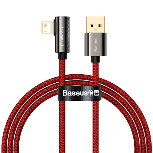 Baseus cable Legend USB - Lightning 1,0m 2,4A, Red i gruppen SMARTTELEFON & NETTBRETT / Ladere og Kabler / Kabler / Kabler Lightning hos TP E-commerce Nordic AB (38-86929)