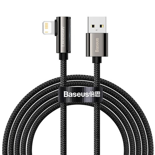 Baseus cable Legend USB - Lightning 2,0m 2,4A, Black i gruppen SMARTTELEFON & NETTBRETT / Ladere og Kabler / Kabler / Kabler Lightning hos TP E-commerce Nordic AB (38-86930)