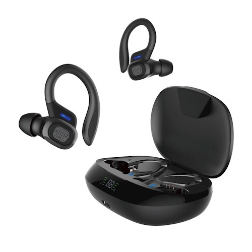 Devia Bluetooth earphones TWS Pop1 sport, Black i gruppen Elektronikk / Lyd & Bilde / Hodetelefoner & Tilbehør / Hodetelefoner hos TP E-commerce Nordic AB (38-86977)
