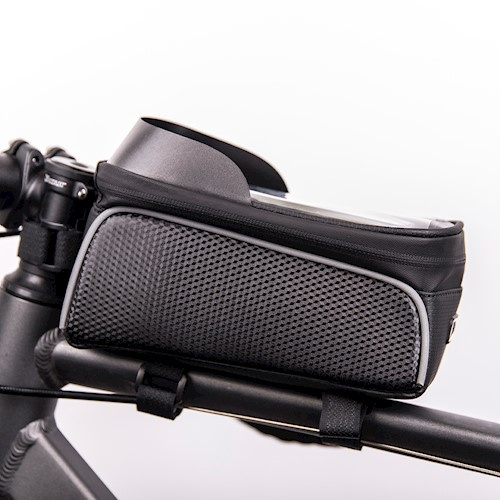 Waterproof bike frame bag with shielded phone holder, Black i gruppen SPORT, FRITID & HOBBY / Sportsutstyr / Sykkeltilbehør / Annet sykkeltilbehør hos TP E-commerce Nordic AB (38-86990)